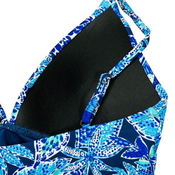 Stella Parker Small Tankini Swim Suit Floral Tropical Shapewear - Picture 4 of 7